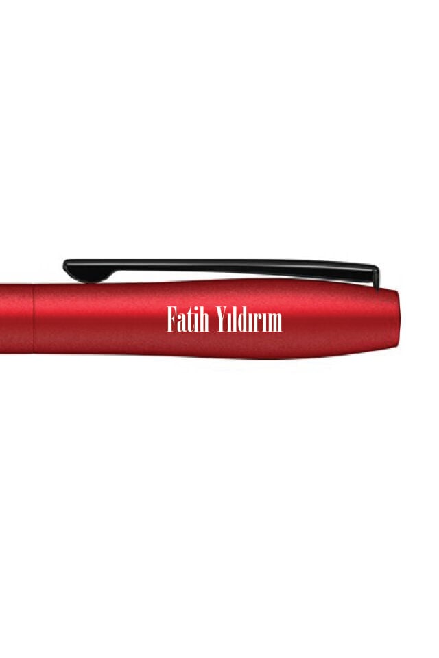 Kişiye Özel Scrikss Karnaval Roller Kalem - UV Baskılı İsim, Logo ve Yazı Baskılı Roller Kalem Kırmızı