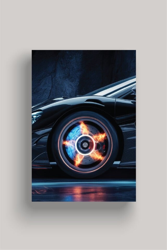 Spor Otomobil Poster Modelleri - Performans Seri 6 70x100 cm - Model 4 - 250 gr