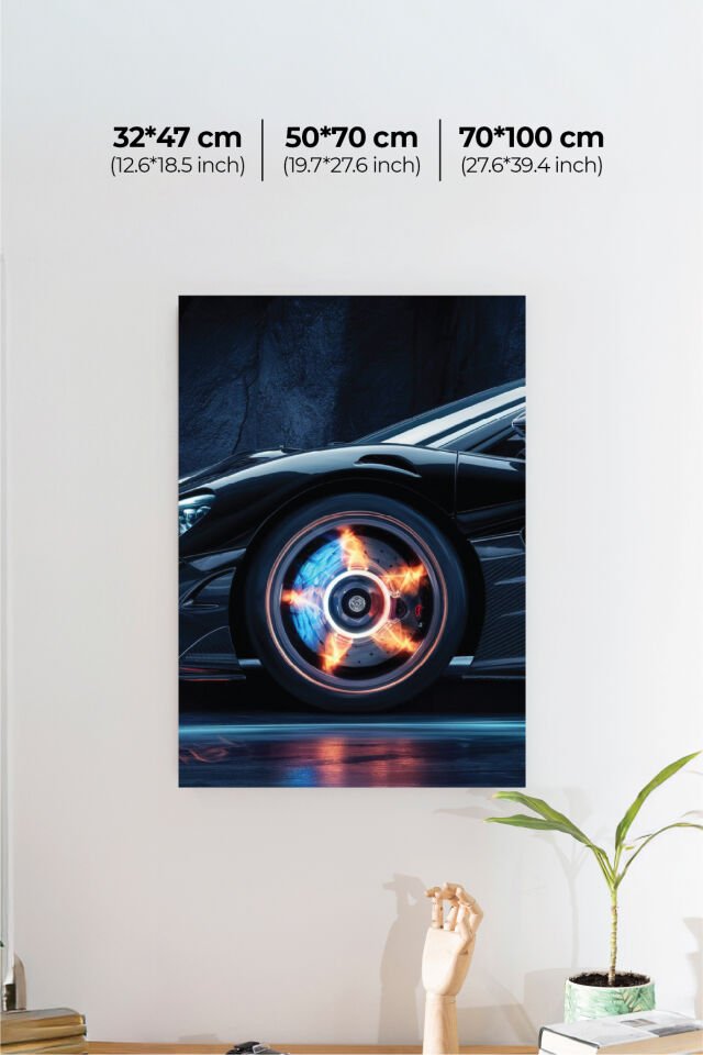 Spor Otomobil Poster Modelleri - Performans Seri 6 70x100 cm - Model 1 - 150 gr