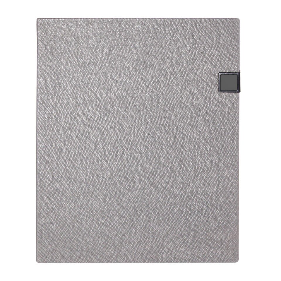 ESAT SİYAH TARİHSİZ DEFTER Gri - 19X25 CM