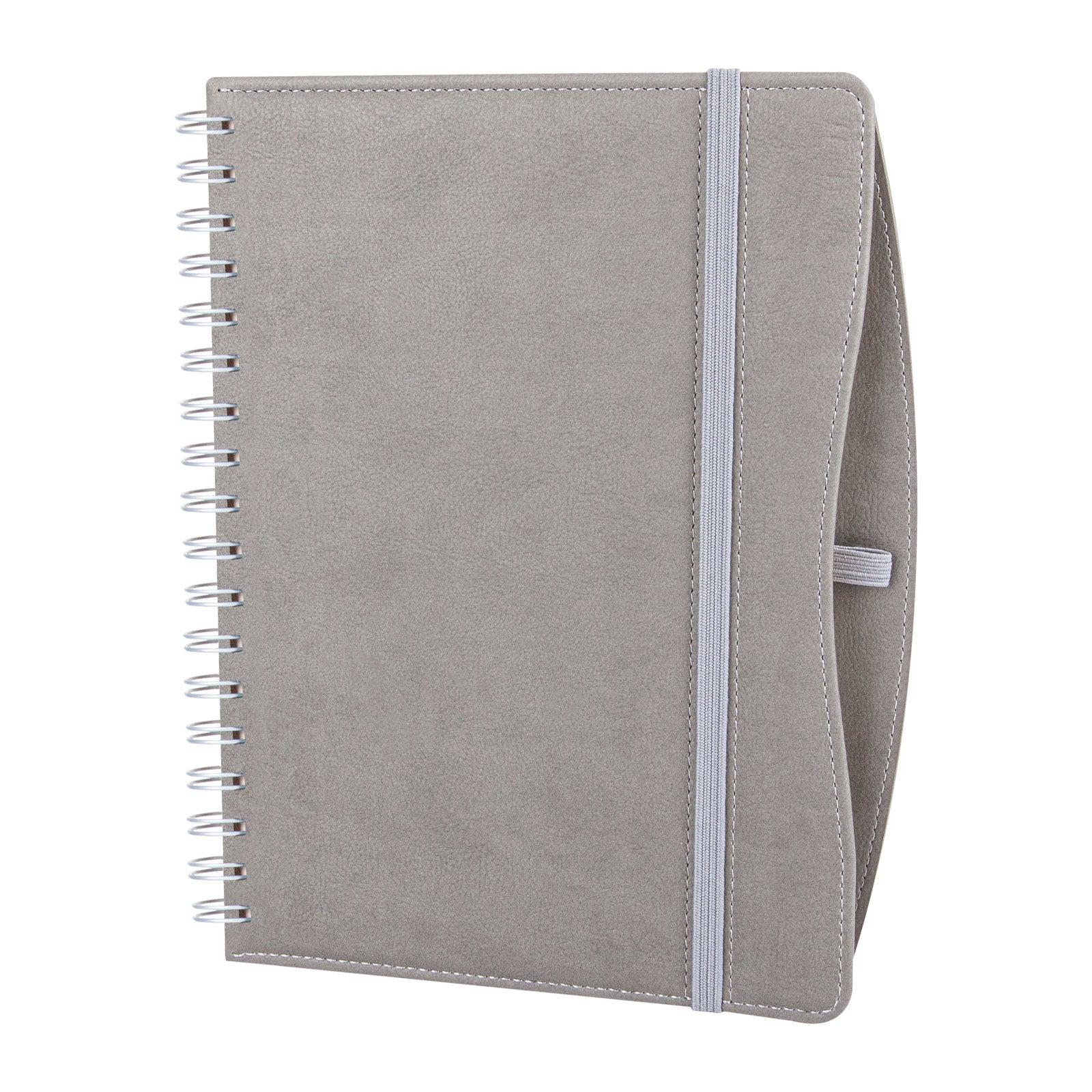 İVEDİK SİYAH SPİRALLİ TARİHLİ AJANDA Gri - 17X24 CM