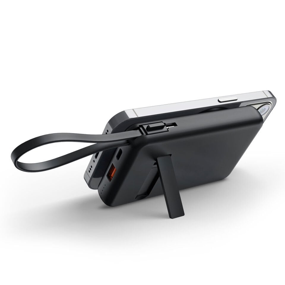 KAYABEYİ 10.000 MAH SİYAH MAGSAFE  ve  WIRELESS POWERBANK