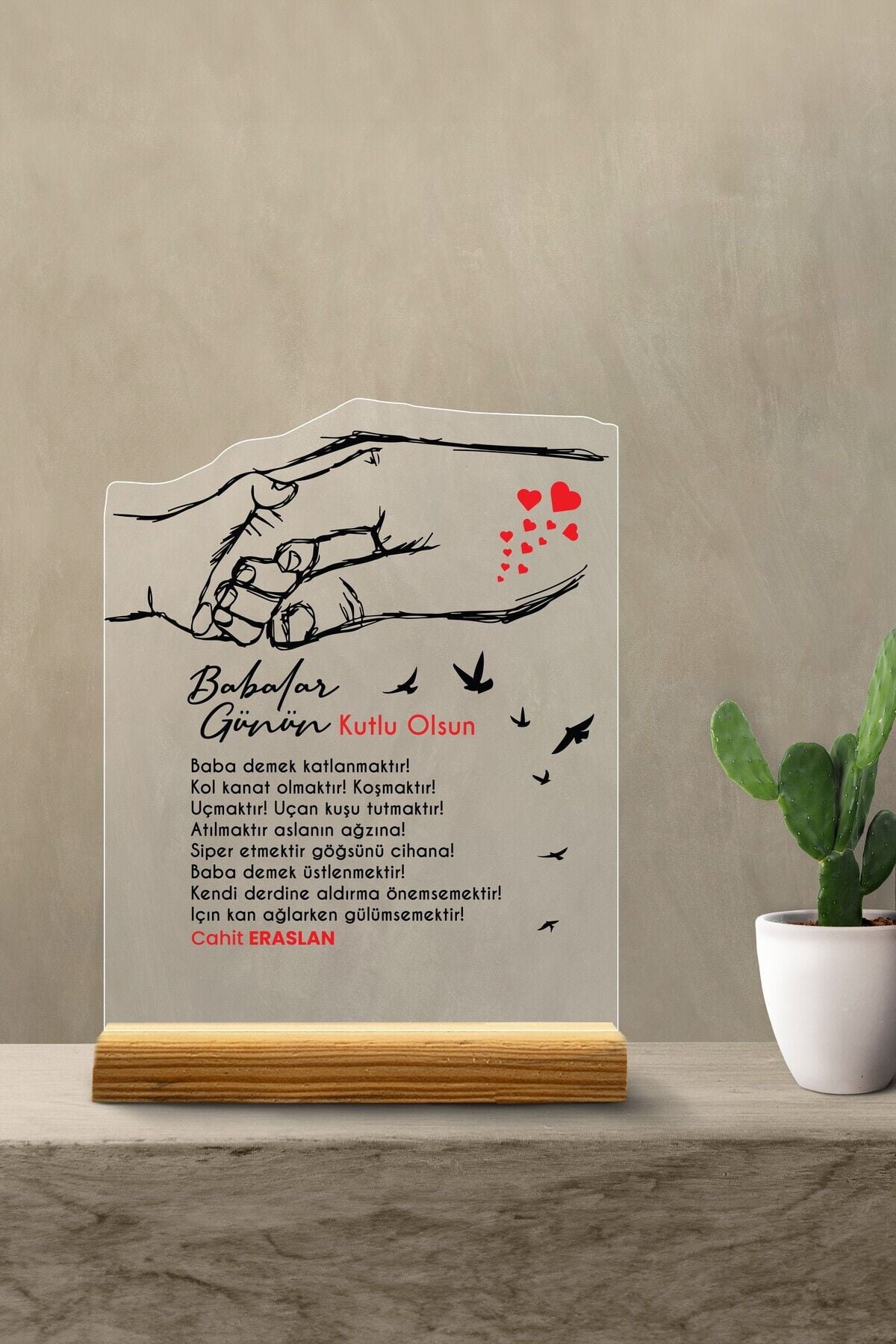 Babalar Gününe Özel Hediye Pleksi Seti, Kişiselleştirilebilir Özel Gün Pleksi Seti