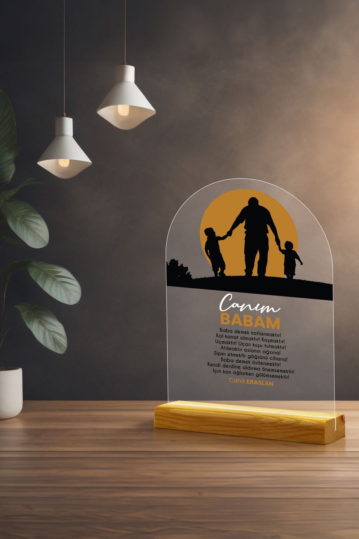 Babalar Gününe Özel Hediye Pleksi Seti, Özelleştirilebilir Babalar Günü Pleksi Seti