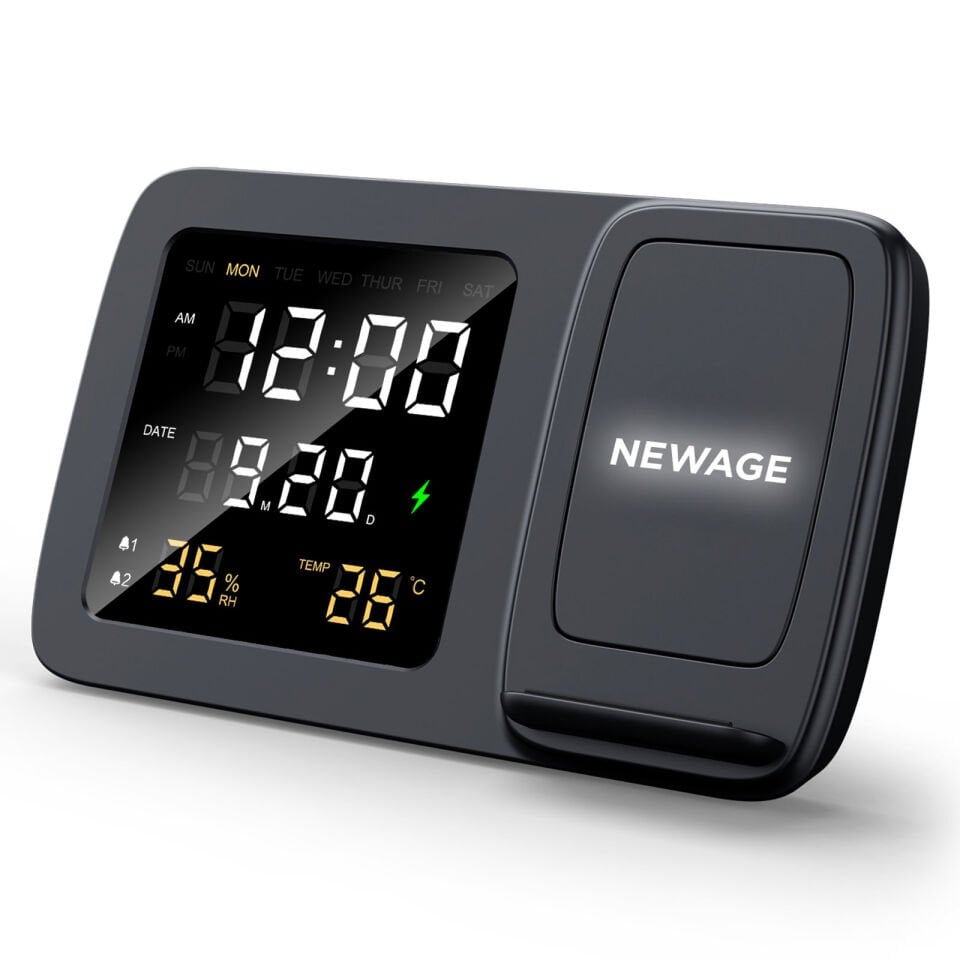 BÜLBÜL MASAÜSTÜ SAAT VE KABLOSUZ ŞARJ STANDI