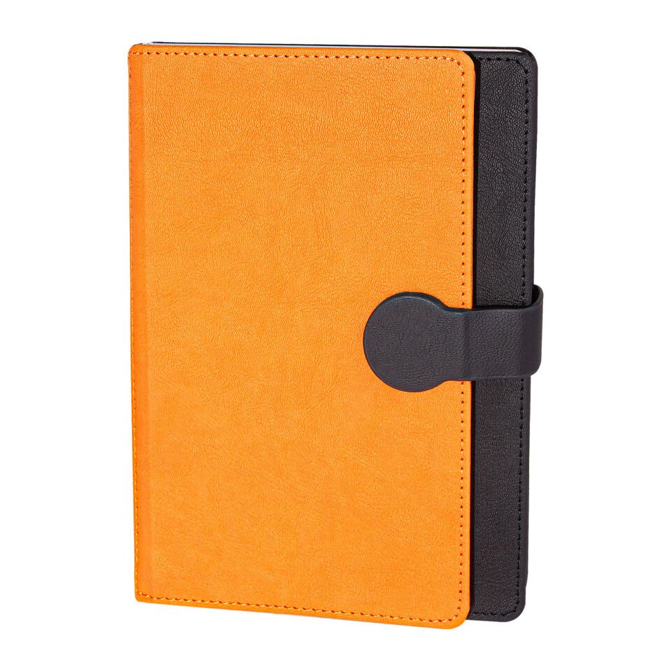 SARAY SİYAH TARİHSİZ DEFTER (15X21 CM) Turuncu