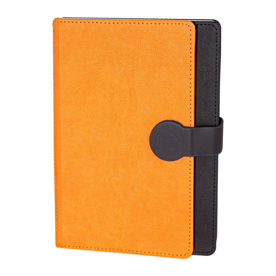 SARAY SİYAH TARİHSİZ DEFTER (15X21 CM) Turuncu