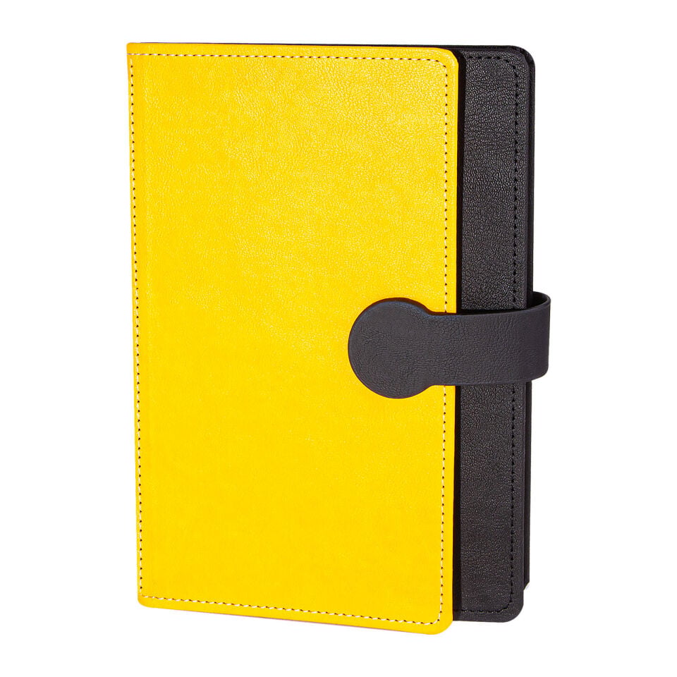 SARAY SİYAH TARİHSİZ DEFTER (15X21 CM) Sarı