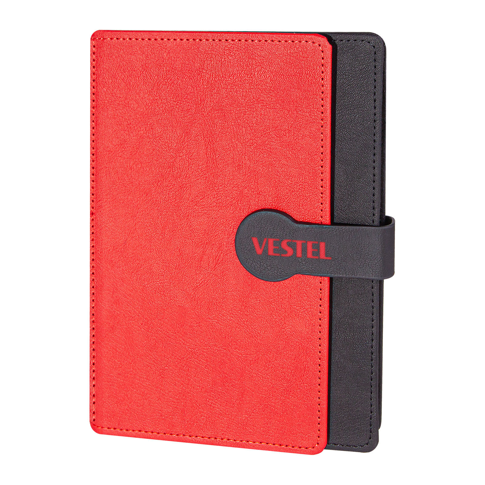 SARAY SİYAH TARİHSİZ DEFTER (15X21 CM) Kırmızı