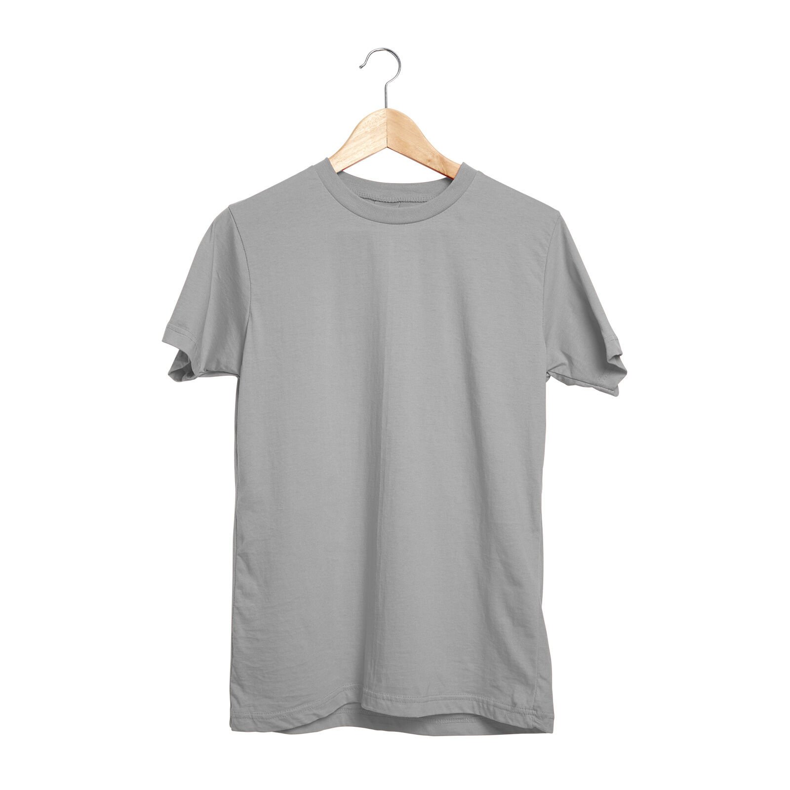 GARDENYA GRİ SIFIR YAKA TİŞÖRT Gri - XL