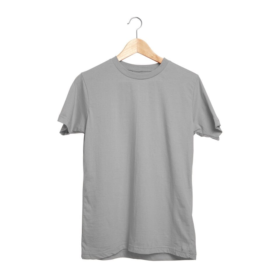 GARDENYA GRİ SIFIR YAKA TİŞÖRT Gri - XL