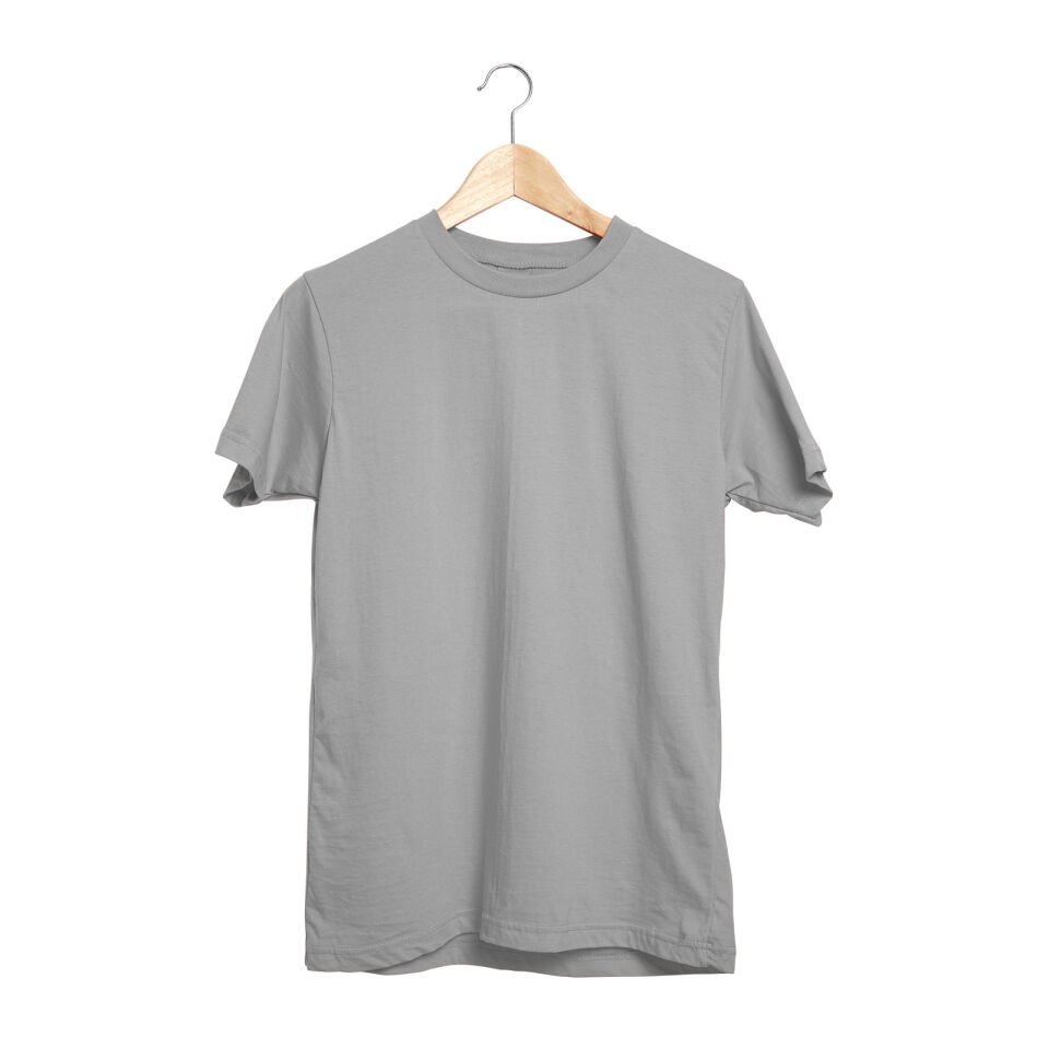 GARDENYA GRİ SIFIR YAKA TİŞÖRT Gri - XL