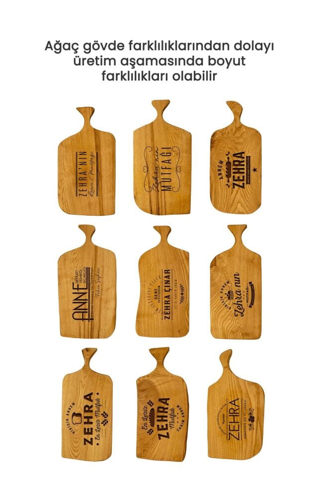 Kişiselleştirilebilir Kestane Kesme Tahtası, Anneler Günü ,Servis Kesme Tahtası ,İsme ve Güne Özel