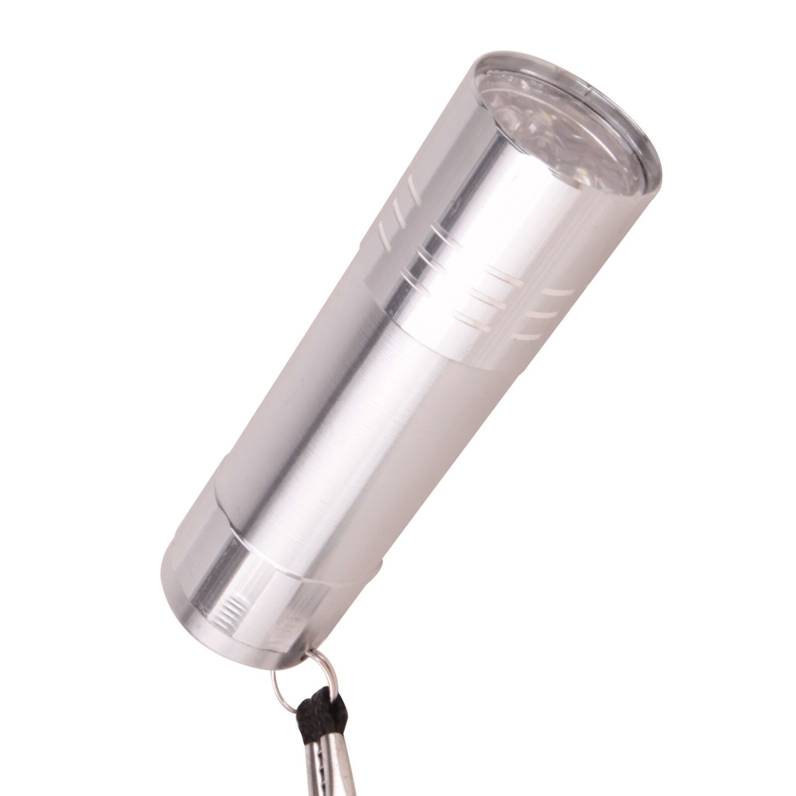 KANARYA SİYAH 9 LED EL FENERİ Gümüş