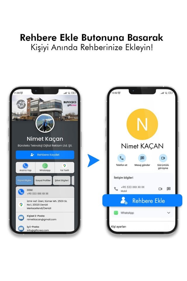 Kişiselleştirilebilir Nfc Kartvizit , Kişiye Ve Firmalara Özel Dijital Kartvizit Beyaz