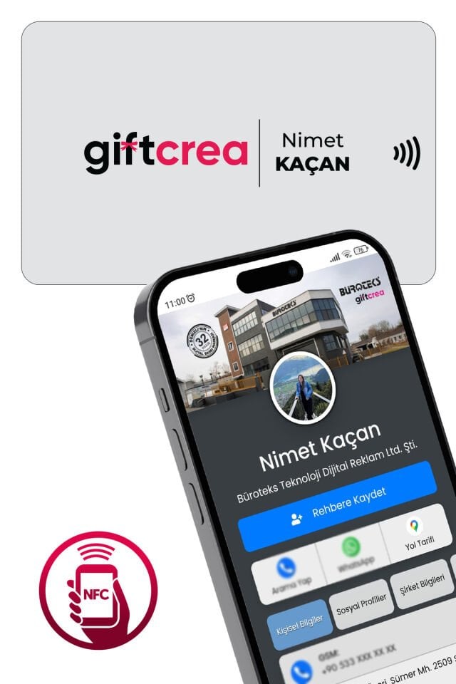 Kişiselleştirilebilir Nfc Kartvizit , Kişiye Ve Firmalara Özel Dijital Kartvizit Beyaz