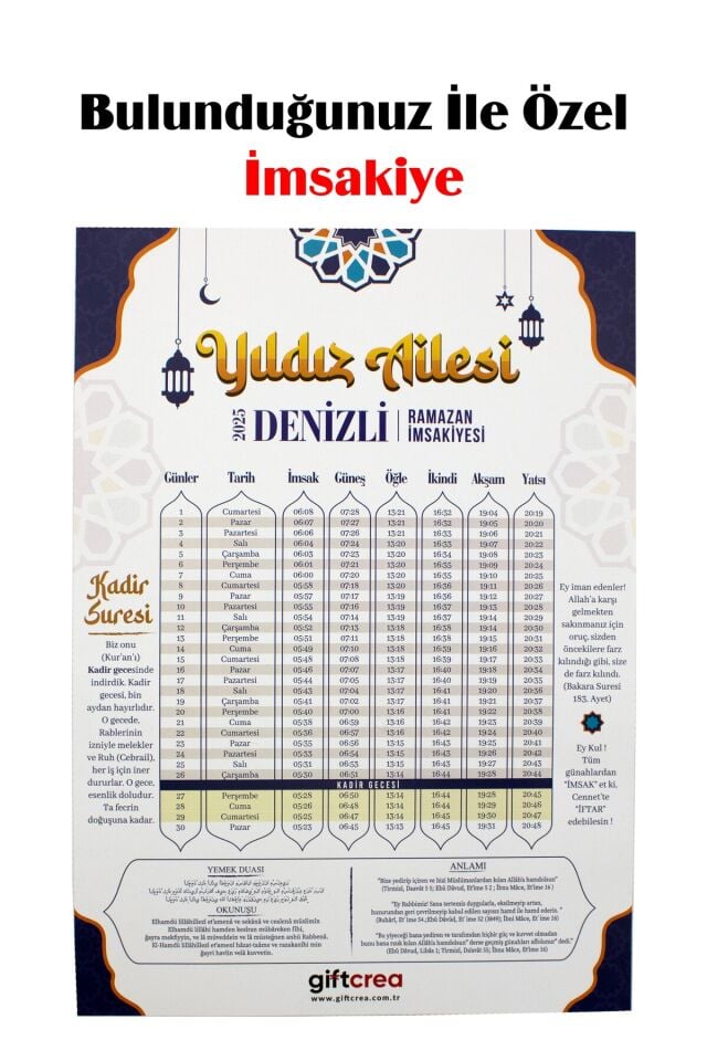 Kişiselleştirilebilir Ramazan Aile Seti – 5 Parça Manevi Hediye Seti