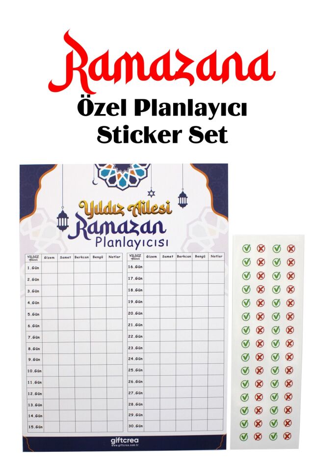Kişiselleştirilebilir Ramazan Aile Seti – 5 Parça Manevi Hediye Seti