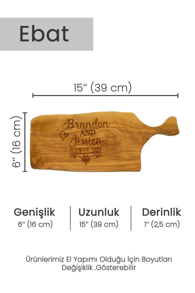 Kişiselleştirilebilir Sunum ,Servis,Kesme Tahtası, Zeytin Kesme Tahtası,İsme Özel Kesme Tahtası