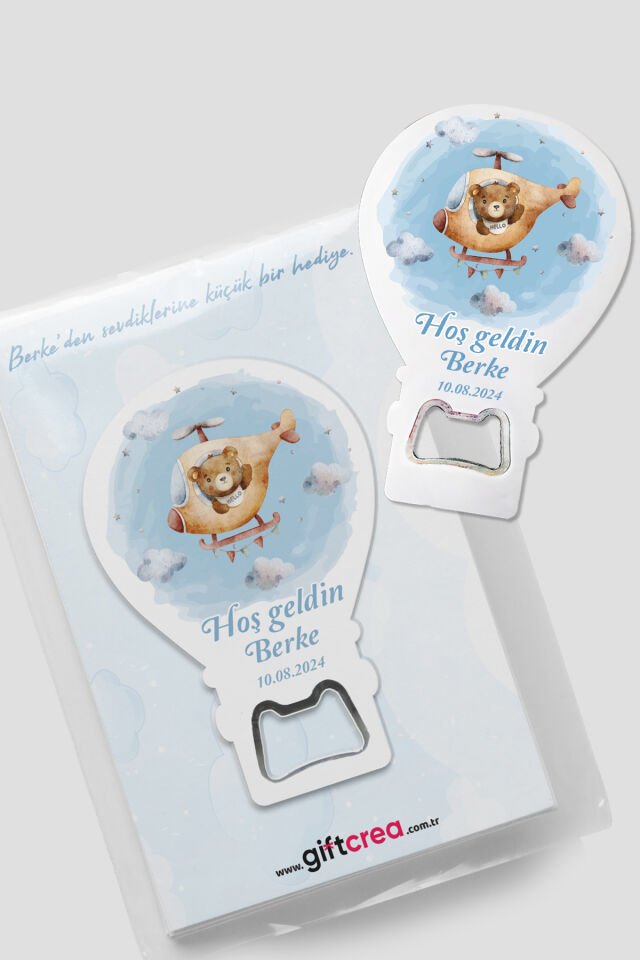 Kişiye Özel Açacaklı Balon Magnet – Sevimli Dostlar Serisi (6 Farklı Erkek Model Seçenekli) 20 Adet