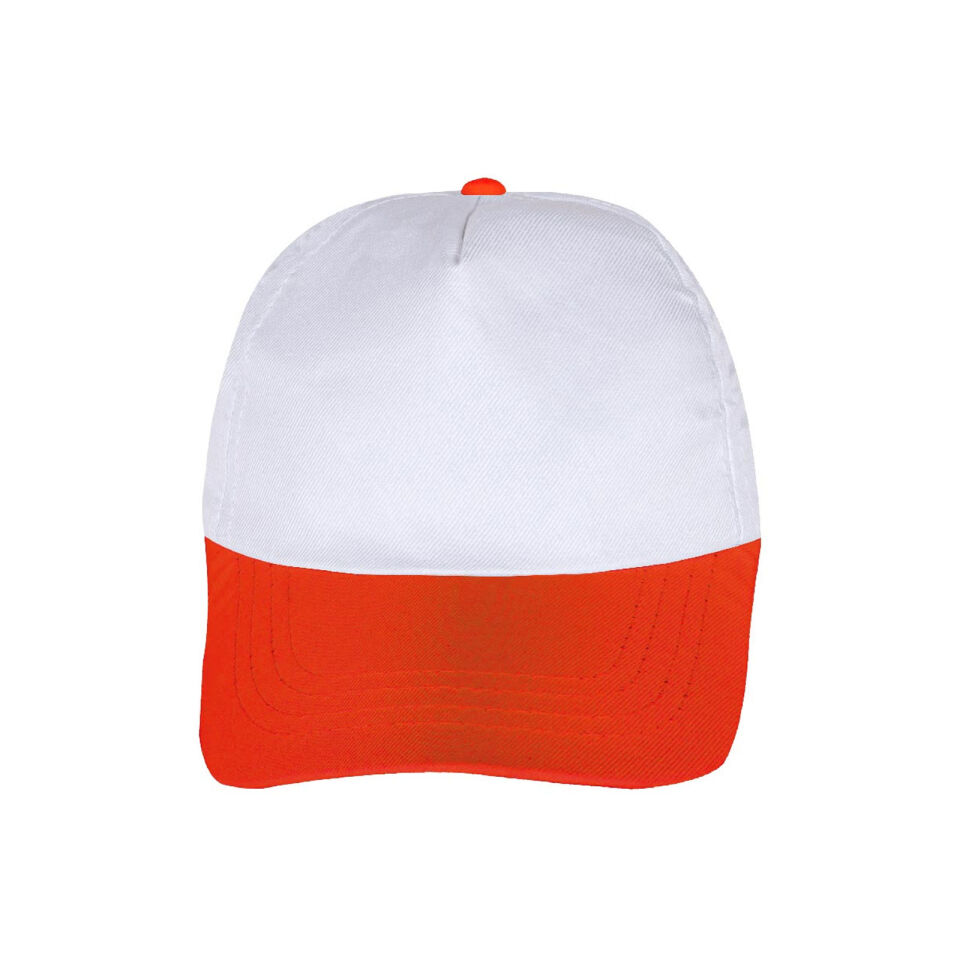 PAPATYA SİYAH POLYESTER ŞAPKA Beyaz