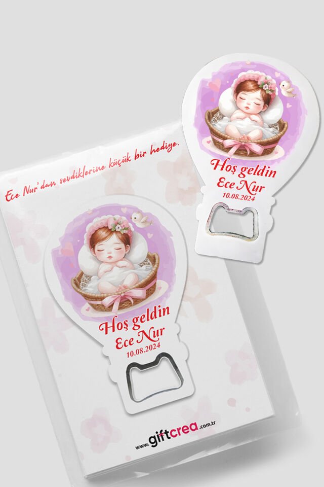 Kişiye Özel Açacaklı Balon Magnet – Sevimli Dostlar Serisi (6 Farklı Kız Model Seçenekli) 50 Adet