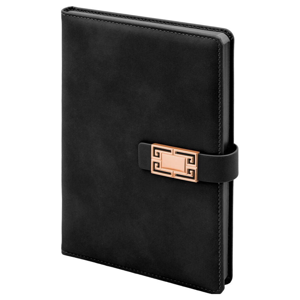 ÖVEÇLER SİYAH TARİHSİZ DEFTER Gri - 15x21 CM