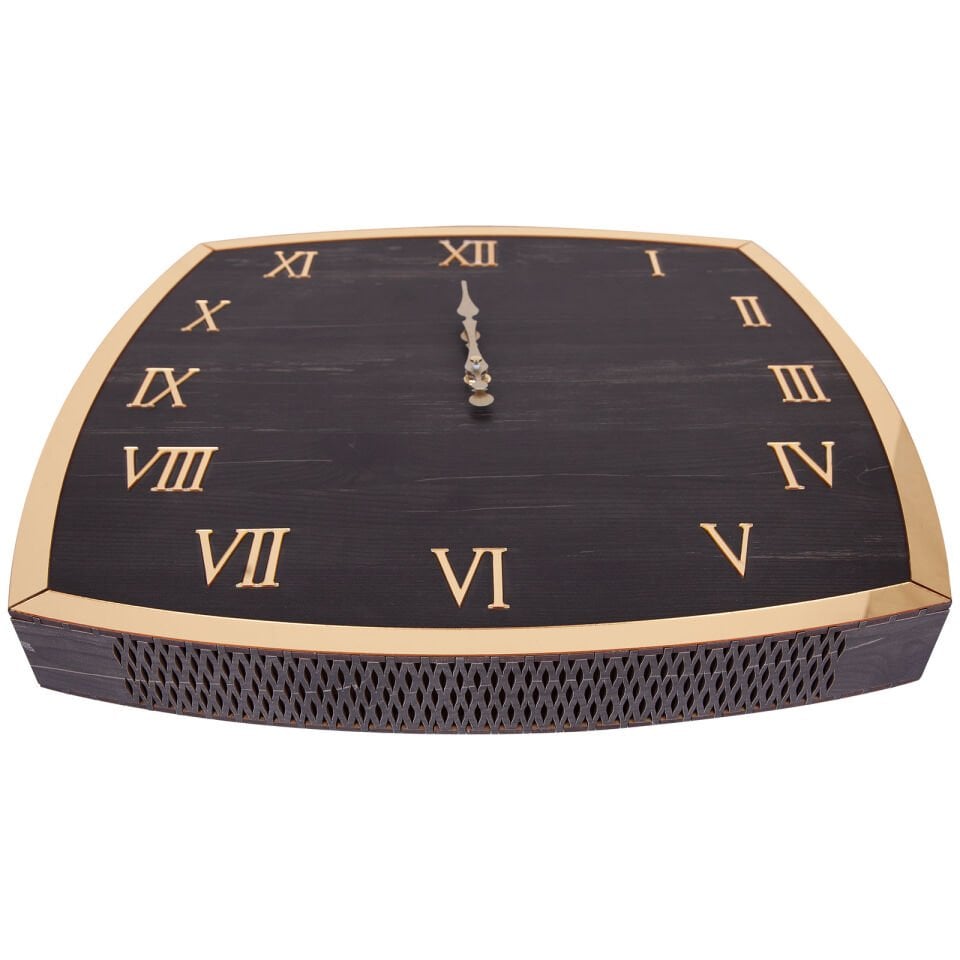 FLORA AHŞAP DUVAR SAATİ (410X410 MM)