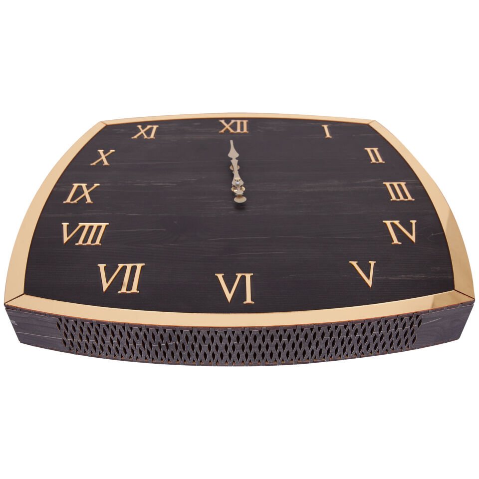 FLORA AHŞAP DUVAR SAATİ (410X410 MM)