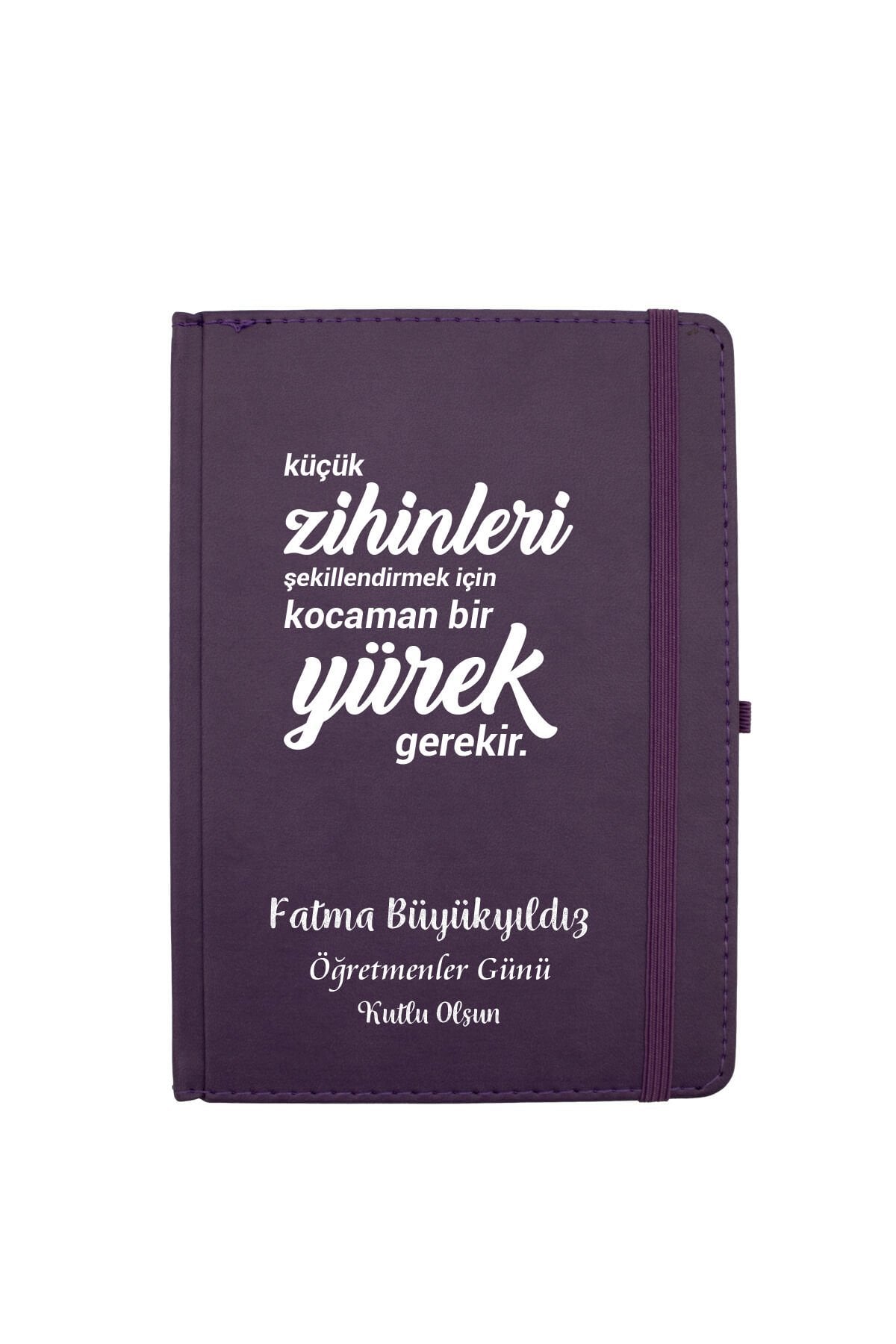 Kişiye Özel Defter , Öğretmenler Günü ve Özel Günler İçin Hediye Defter  , Özelleştirilebilir Defter Mor