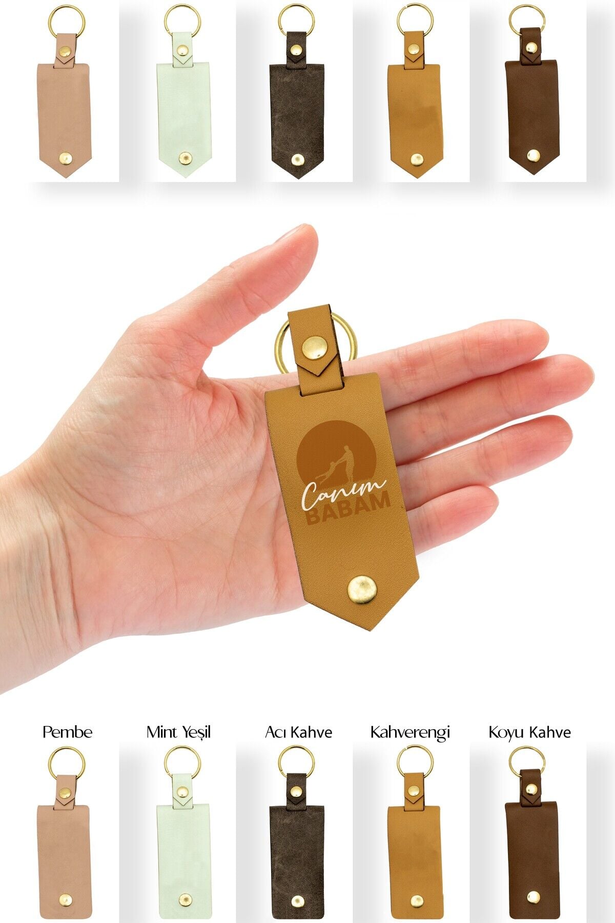 Kişiye Özel Deri Anahtarlık ,Babalar Günü , Doğum Gününe Özel , Dijital Fotoğraf Baskılı Anahtarlık