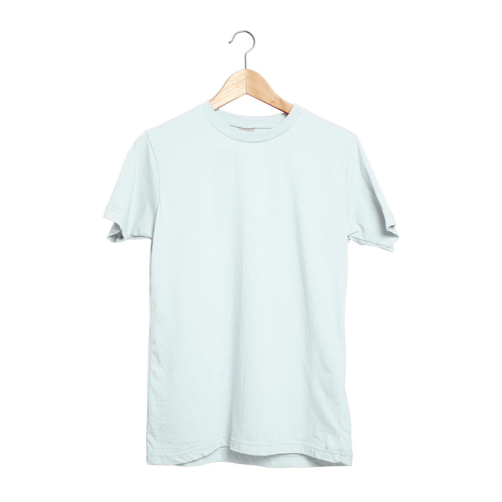 GARDENYA SIFIR YAKA TİŞÖRT Beyaz - XL