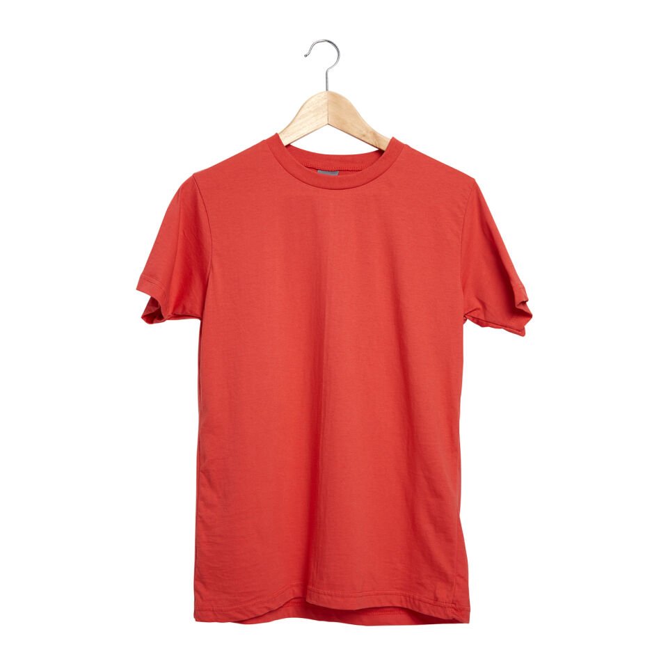 GARDENYA KIRMIZI SIFIR YAKA TİŞÖRT Kırmızı - M