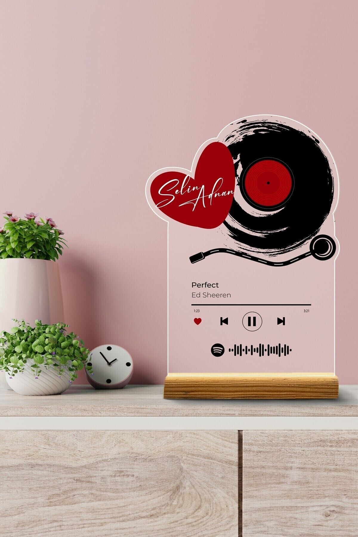 Özelleştirilebilir Sevgililer Günü, Doğum Günü, Yıldönümüne Özel Hediye Pleksi Seti,Dekoratif Plak