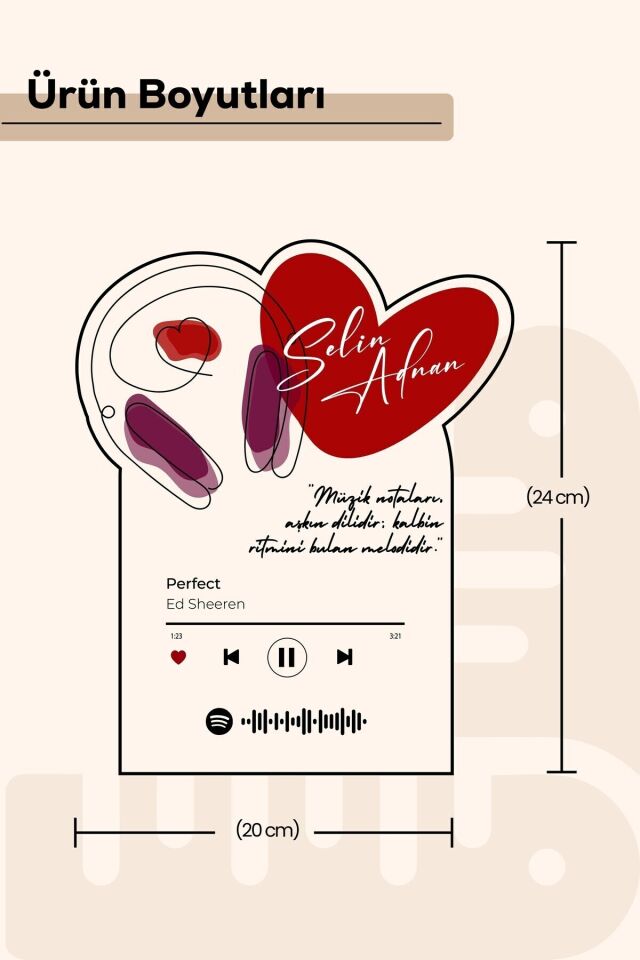 Özelleştirilebilir Sevgililer Günü, Doğum Günü, Yıldönümüne Özel Mesajlı Hediye Şeffaf Pleksi Seti