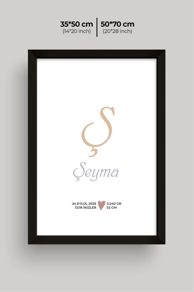 UV Baskılı Çocuk Odası 3'lü Ahşap MDF Tablo Seti - V11 50x70 cm - Siyah