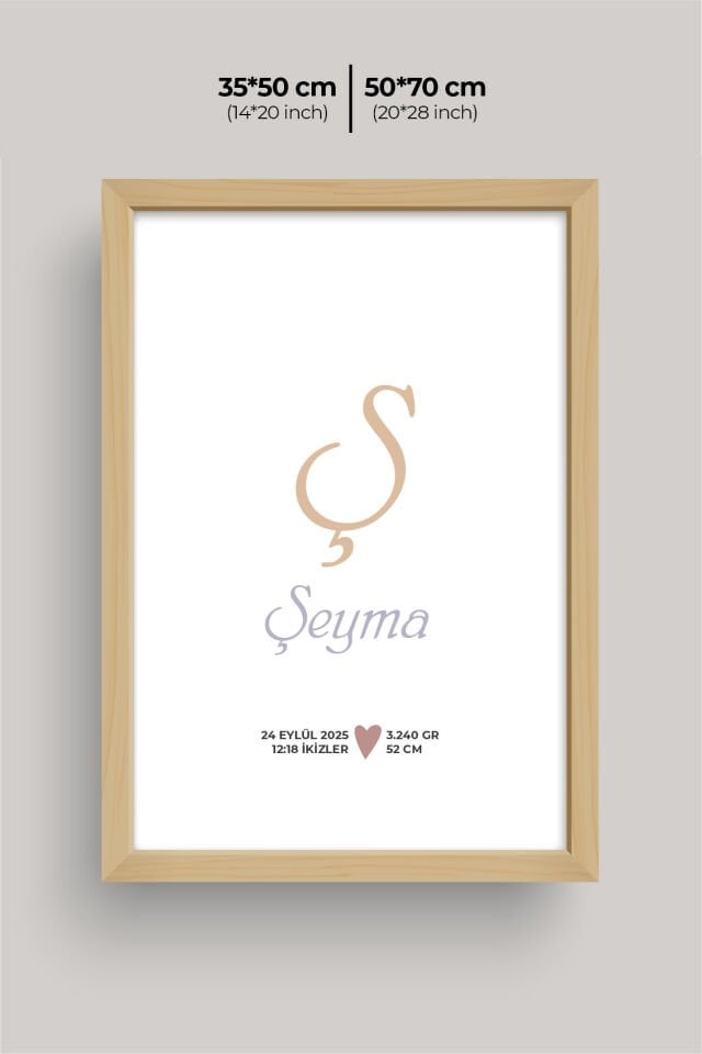 UV Baskılı Çocuk Odası 3'lü Ahşap MDF Tablo Seti - V11 Ahşap - 35x50 cm