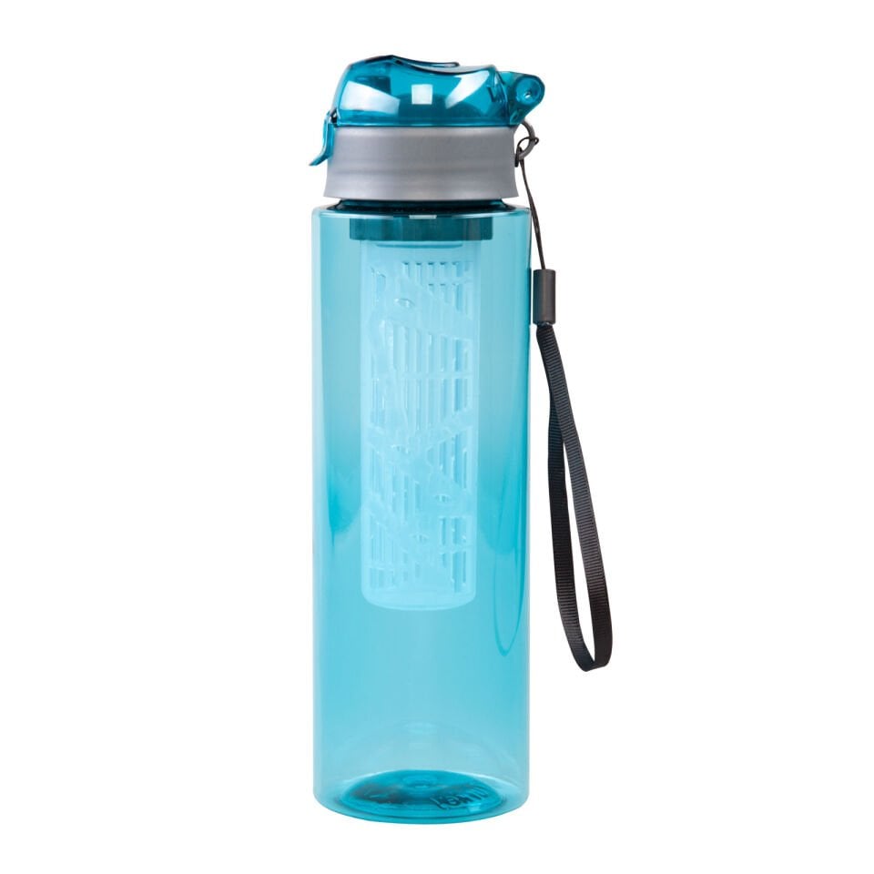 ERİKLİ SİYAH DETOKSLU SAN MATARA Mavi - 800 ML