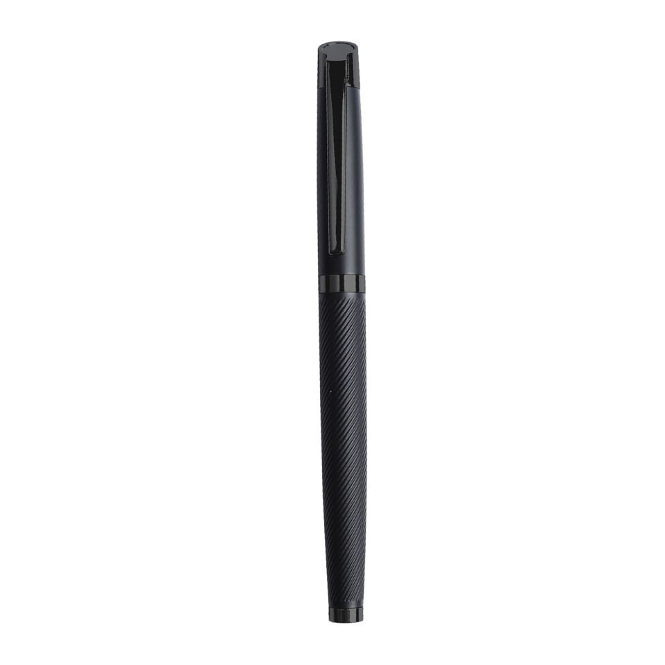 DÜZİÇİ SİYAH METAL ROLLER KALEM Siyah