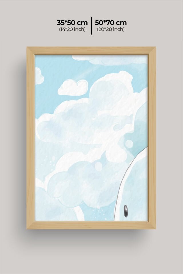 UV Baskılı Çocuk Odası 3'lü Ahşap MDF Tablo Seti - V20 Ahşap - 50x70 cm