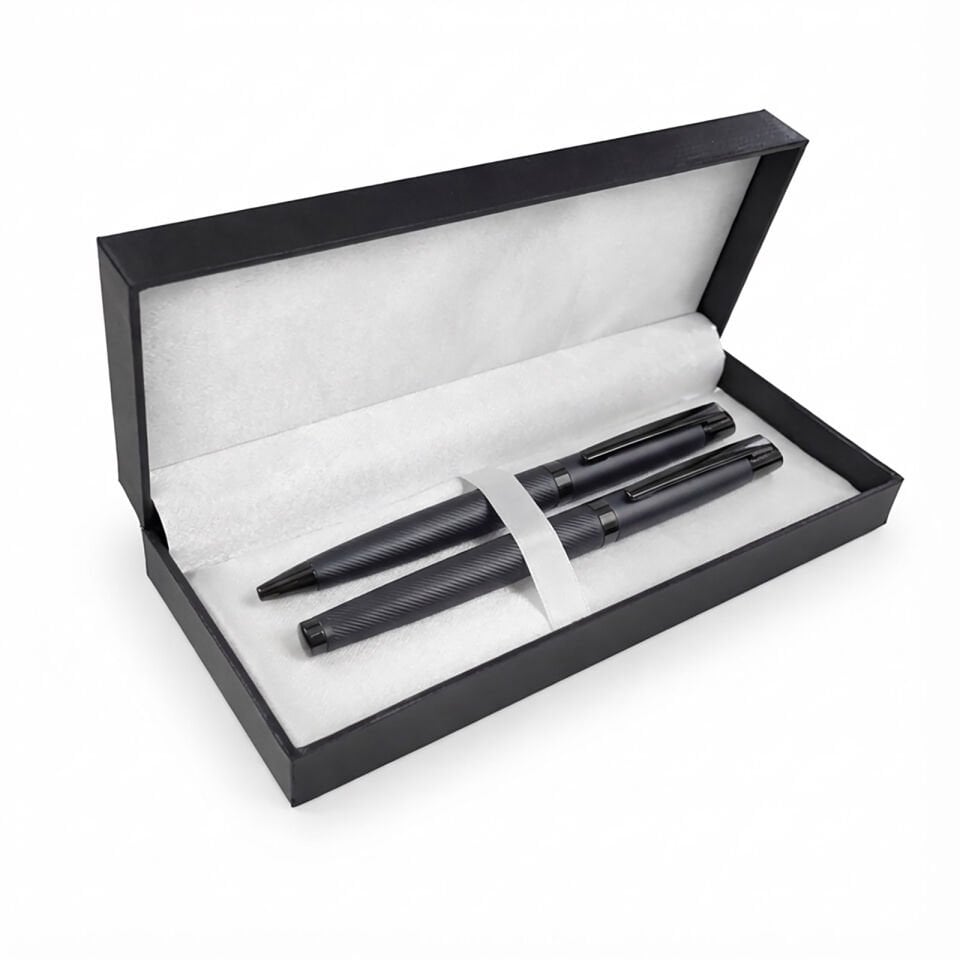 KOZLU SİYAH İKİLİ KALEM SETİ Siyah