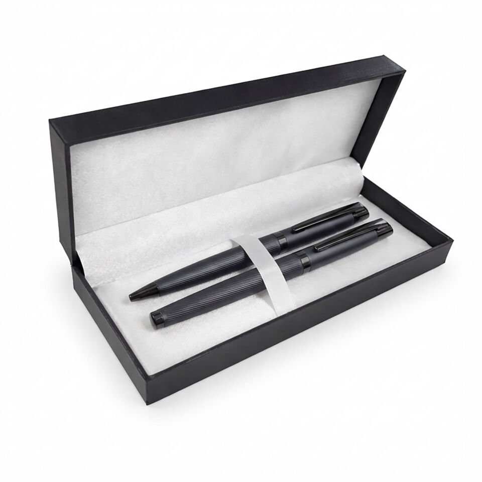 KOZLU SİYAH İKİLİ KALEM SETİ Siyah