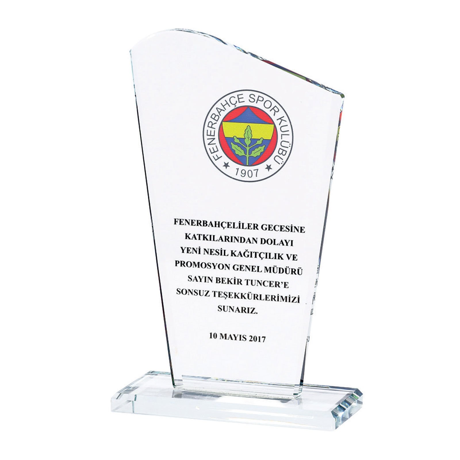 ÖNDER KRİSTAL PLAKET