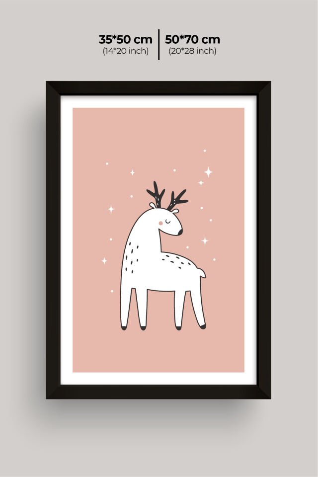 UV Baskılı Çocuk Odası 3'lü Ahşap MDF Tablo Seti - V26 Siyah - 35x50 cm