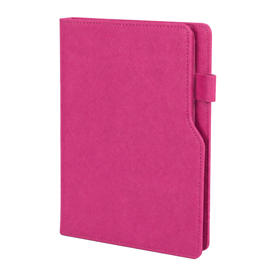 BAHÇELİEVLER SİYAH TARİHSİZ DEFTER Pembe - 14,5x21 CM