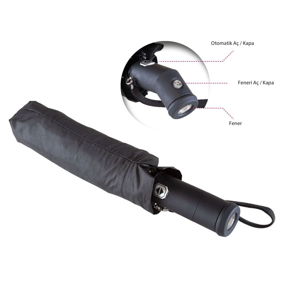 KIRKİKİNDİ TAM OTOMATİK IŞIKLI ŞEMSİYE