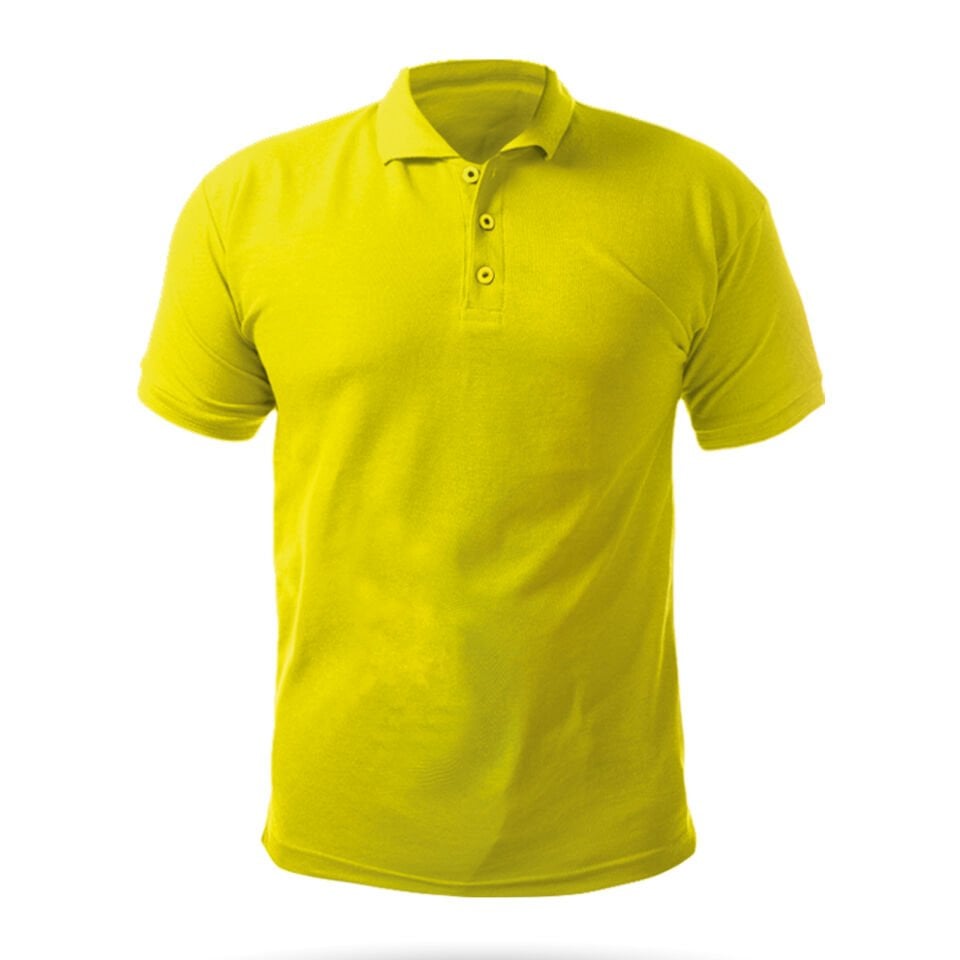AÇELYA SARI POLO YAKA TİŞÖRT Sarı - M