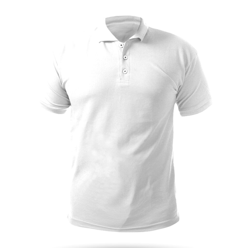 AÇELYA POLO YAKA TİŞÖRT Beyaz - M