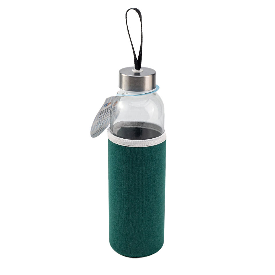 LADOGA SİYAH CAM MATARA Yeşil - 550 ML