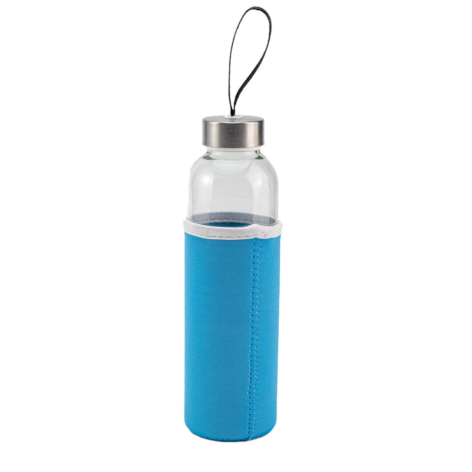 LADOGA SİYAH CAM MATARA Turkuaz - 550 ML